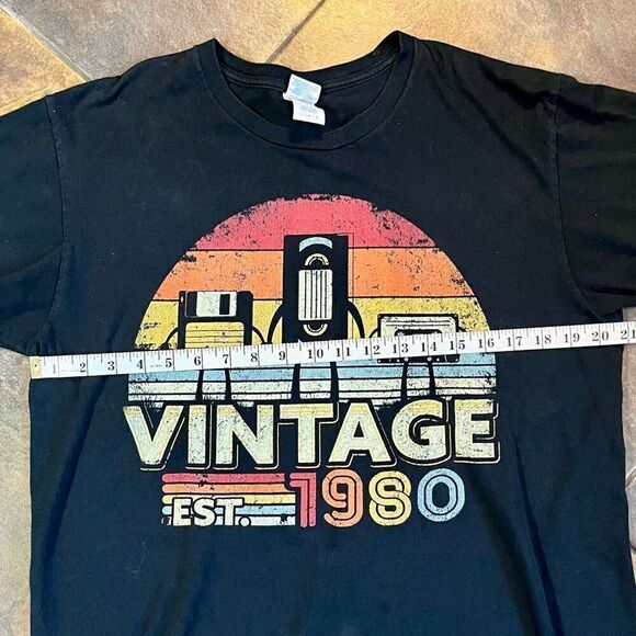 Vintage Est. 1980 Short Sleeve Shirt Large - Picture 6 of 9